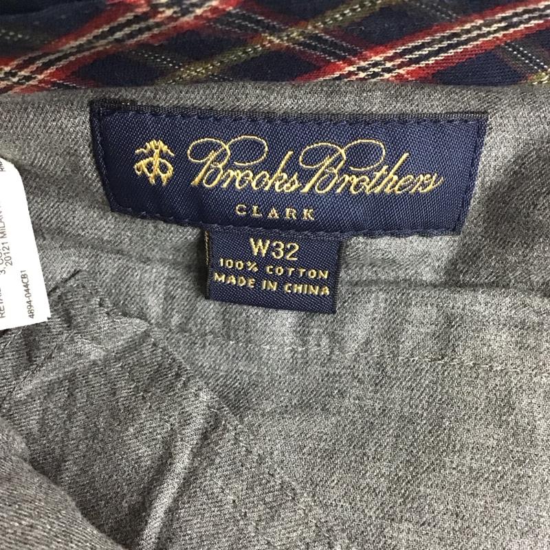 ブルックスブラザーズ BROOKS BROTHERS パンツ チノパン W32 刺繍 アメフト 32インチ 総柄 ベージュ / ベージュ /  メンズ USED 古着 中古 10111218