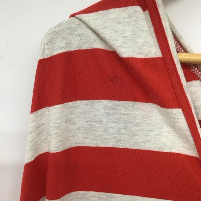 ジュンヤワタナベコムデギャルソン JUNYA WATANABE COMME des GARCONS カットソー 半袖 半袖カットソー ドルマンスリーブ ボーダー M ボーダー柄 灰 / グレー / X 赤 / レッド /  レディース USED 古着 中古 10136265