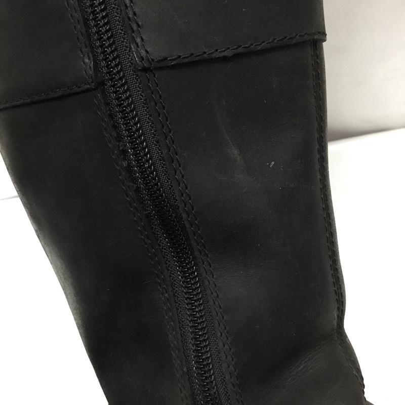 ドクターマーチン Dr.Martens ブーツ 一般 AW006 UK4 ロングブーツ サイドファスナー US：6 無地 黒 / ブラック /  レディース USED 古着 中古 10106873
