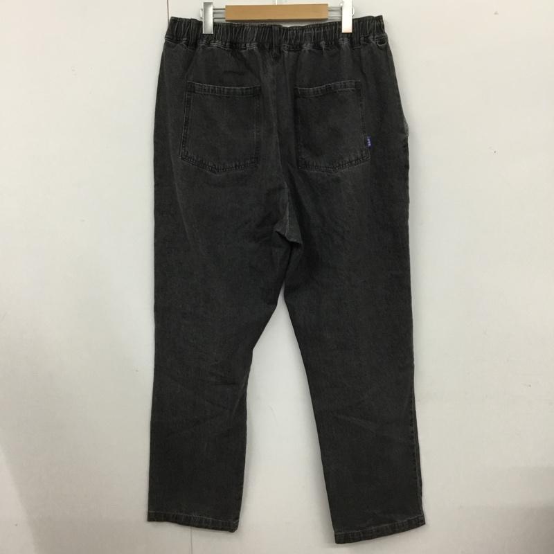 ラファイエット Lafayette パンツ デニム、ジーンズ デニムパンツ ストレートパンツ ワイドパンツ カジュアルパンツ ウエストゴム XL 無地 黒 / ブラック /  メンズ USED 古着 中古 10110020