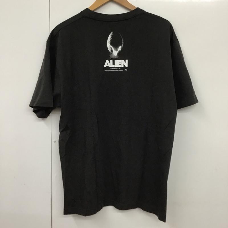 エイリアン ALIEN Tシャツ 半袖 半袖カットソー プリントTシャツ クルーネックカットソー XL プリント 黒 / ブラック /  メンズ USED 古着 中古 10130113