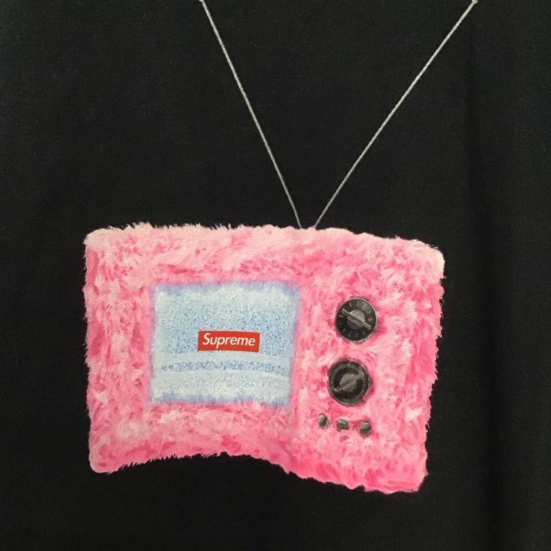 シュプリーム Supreme Tシャツ 半袖 18SS テレビグラフィックプリントTシャツ プリントTシャツ L プリント 黒 / ブラック /  メンズ USED 古着 中古 10132298