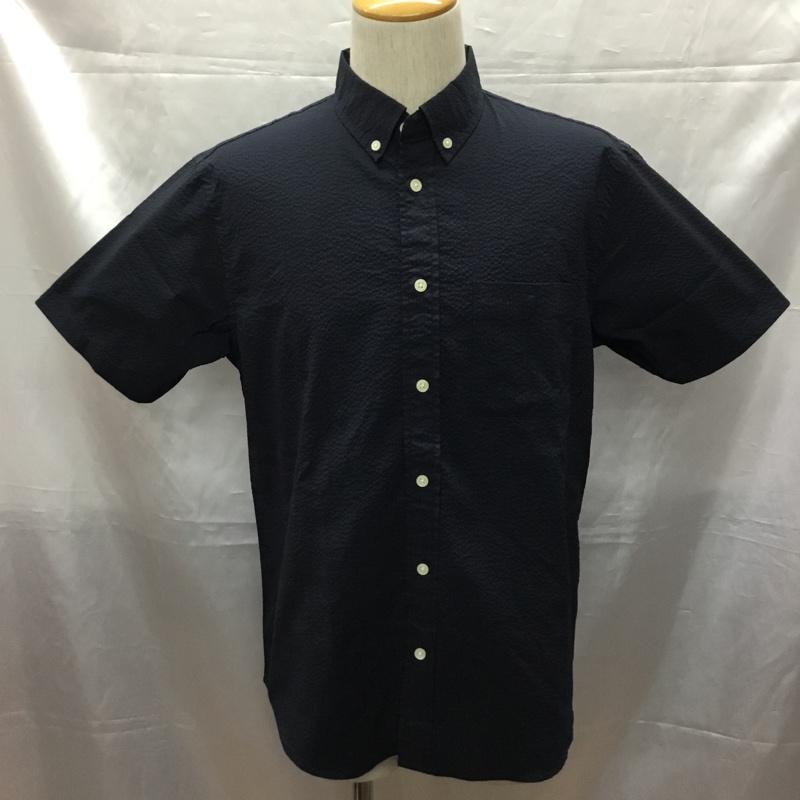 ザノースフェイス THE NORTH FACE シャツ、ブラウス 半袖 nr21722 ショートスリーブライメケンシャツ 半袖シャツ ボタンダウンシャツ L ストライプ 紺 / ネイビー /  メンズ USED 古着 中古 10109429