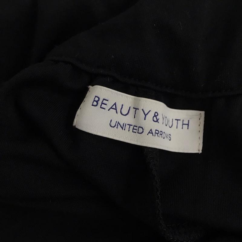 ビューティアンドユースユナイテッドアローズ BEAUTY&YOUTH UNITED ARROWS パンツ スラックス ワイドパンツ カジュアルパンツ ワークパンツ フレアパンツ 無地 黒 / ブラック /  レディース USED 古着 中古 10117300