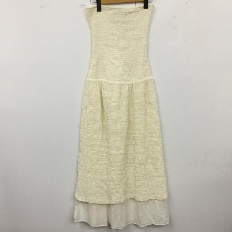 ザラ ZARA ワンピース ロングスカート XS 無地 オフホワイト / オフホワイト /  レディース USED 古着 中古 10121964