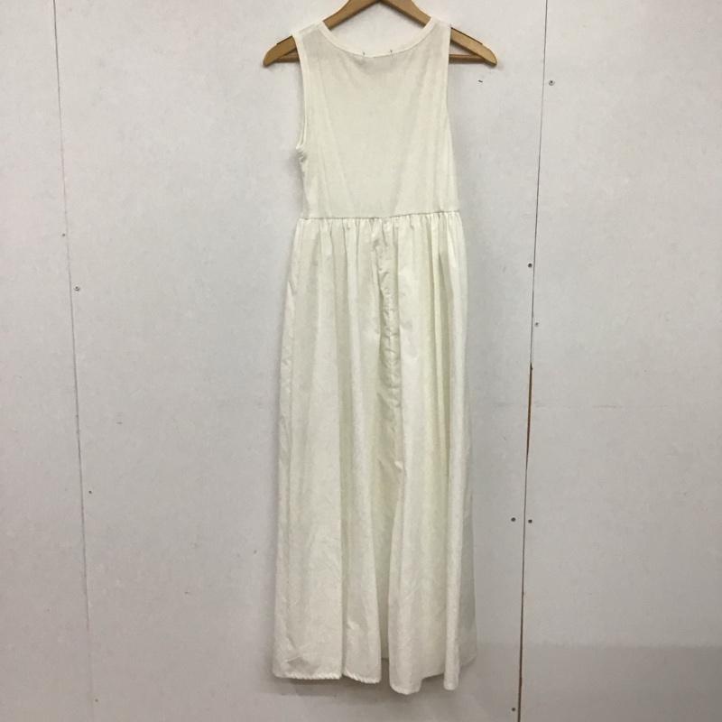 ダブルクローゼット w closet ワンピース ロングスカート 341257 コンビワンピース 裏起毛 スウェット ノースリーブワンピース セット 異素材ワンピース FREE 無地 白 / ホワイト / X 灰 / グレー /  レディース USED 古着 中古 10146504