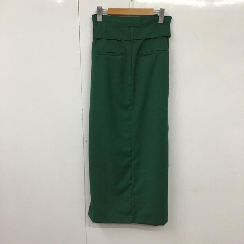 アーバンリサーチ URBAN RESEARCH スカート ロングスカート WH94-25N030 ベルトロングタイトスカート FREE 無地 緑 / グリーン /  レディース USED 古着 中古 10131824