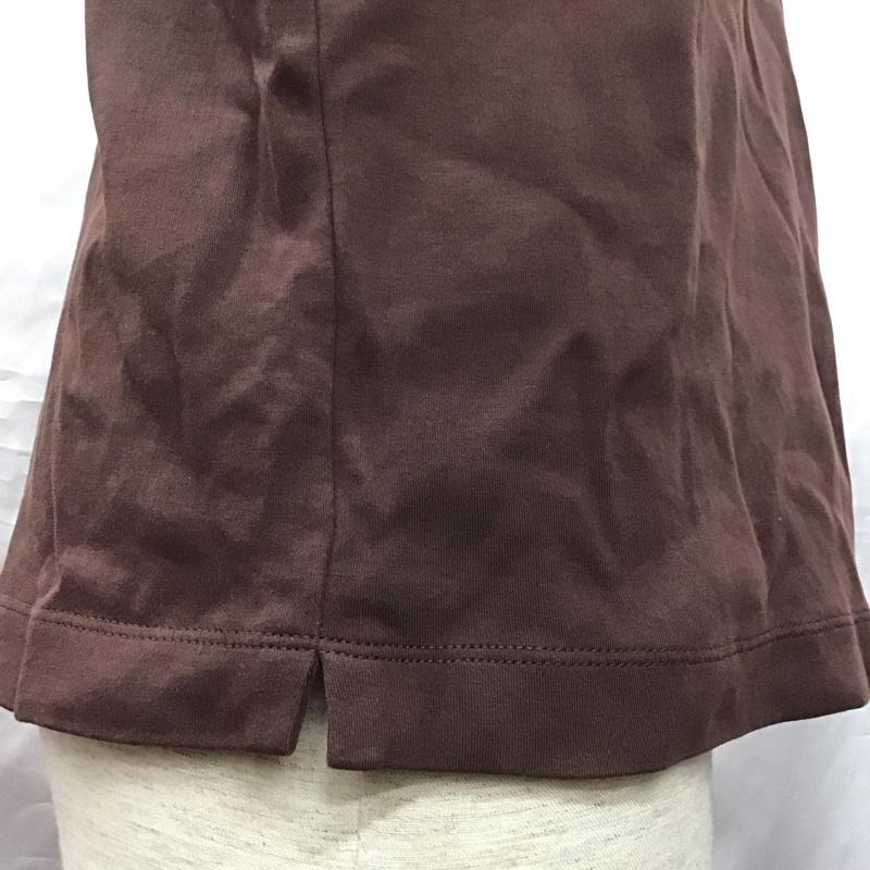 ナノユニバース nano・universe Tシャツ 半袖 668-1124074 Anti Smell エチケットTシャツ S 無地 茶 / ブラウン /  メンズ USED 古着 中古 10117061