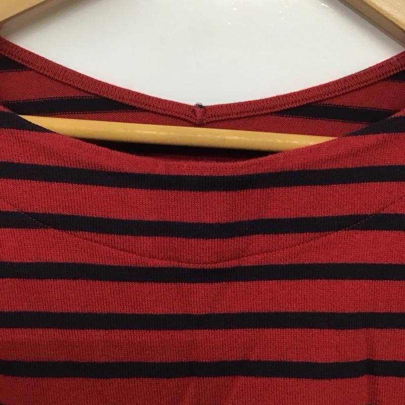 スタディオクリップ studio CLIP Tシャツ 七分袖 ボーダー LL ボーダー柄 マルチカラー / マルチカラー /  レディース USED 古着 中古 10141773