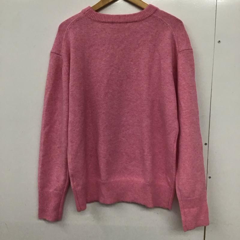 ジーナシス JEANASIS ニット、セーター 長袖 長袖ニットカットソー クルーネック セーター FREE 無地 桃 / ピンク /  レディース USED 古着 中古 10132107