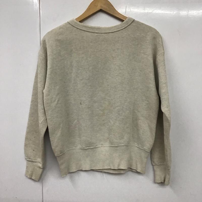 ヘルスニット Healthknit トレーナー 長袖 38 無地 アイボリー / アイボリー /  メンズ USED 古着 中古 10130888
