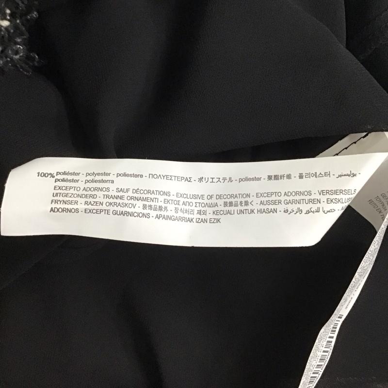 ザラ ZARA シャツ、ブラウス 長袖 長袖シャツ 無地シャツ カラーシャツ シースルーシャツ M 無地 黒 / ブラック /  レディース USED 古着 中古 10136060