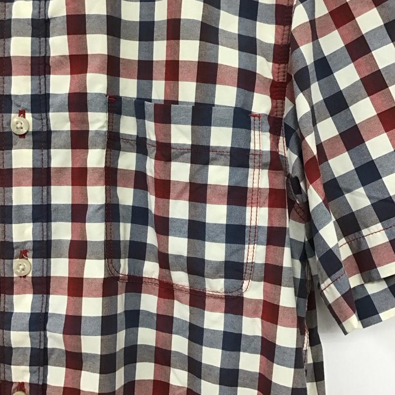 ザノースフェイス THE NORTH FACE シャツ、ブラウス 半袖 nf0a2umr 半袖シャツ チェックシャツ ポケットシャツ S ロゴ、文字 マルチカラー / マルチカラー /  メンズ USED 古着 中古 10138142