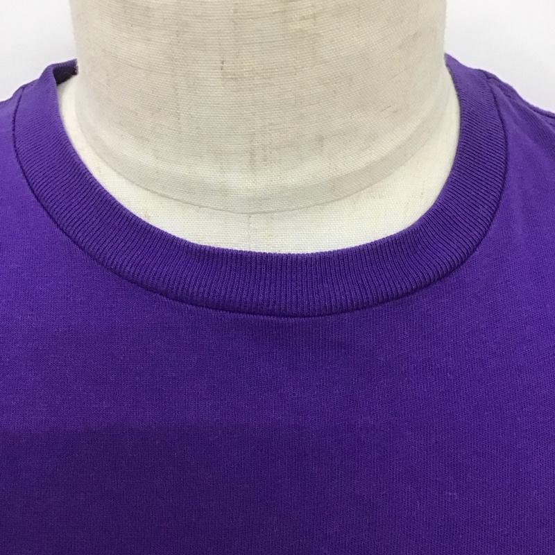 ポロラルフローレン POLO RALPH LAUREN カットソー 長袖 長袖カットソー プリントカットソー クルーネック L ロゴ、文字 紫 / パープル /  メンズ USED 古着 中古 10126220