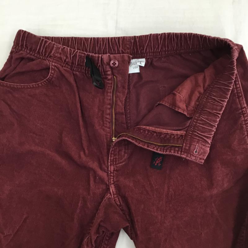 グラミチ GRAMICCI パンツ ワークパンツ、ペインターパンツ コーデュロイパンツ L 無地 えんじ / ワインレッド /  メンズ USED 古着 中古 10140173