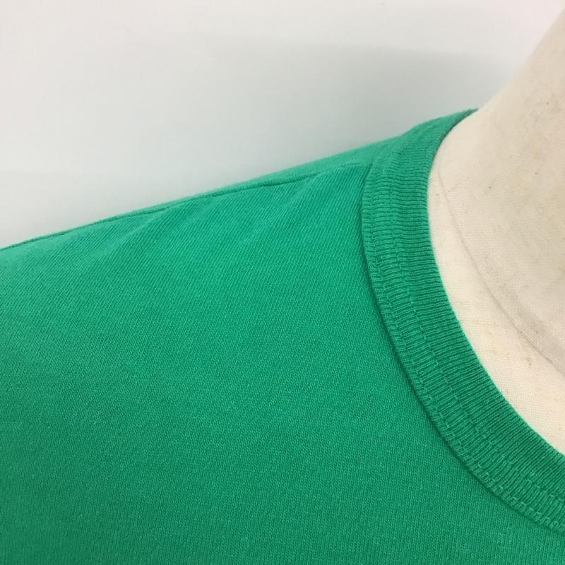 チャンピオン Champion Tシャツ 半袖 半袖カットソー プリントTシャツ クルーネックカットソー L ロゴ、文字 緑 / グリーン /  メンズ USED 古着 中古 10126194
