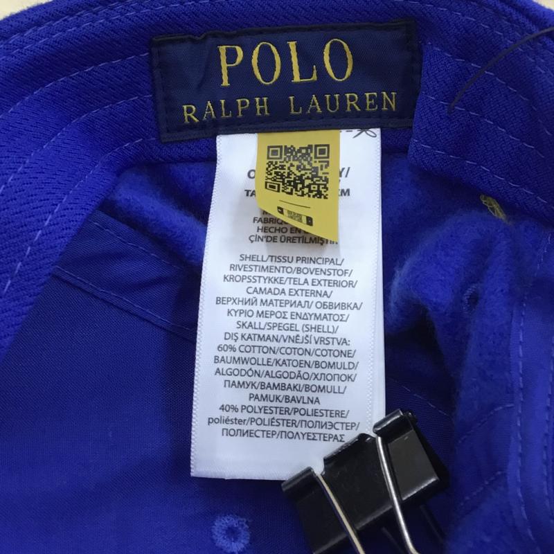 ポロラルフローレン POLO RALPH LAUREN 帽子 キャップ FREE ロゴ、文字 青 / ブルー /  メンズ USED 古着 中古 10124386