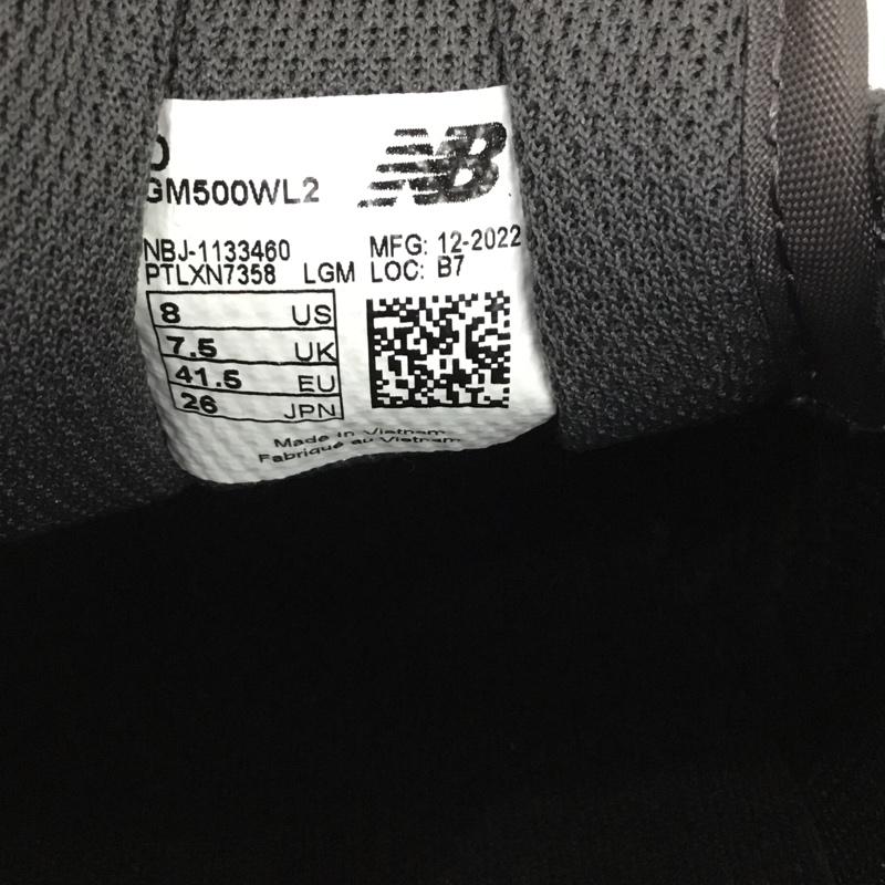 ニューバランス New Balance スニーカー スニーカー GM500WL2 26cm 26.0cm ロゴ、文字 黒 / ブラック /  メンズ USED 古着 中古 10124874