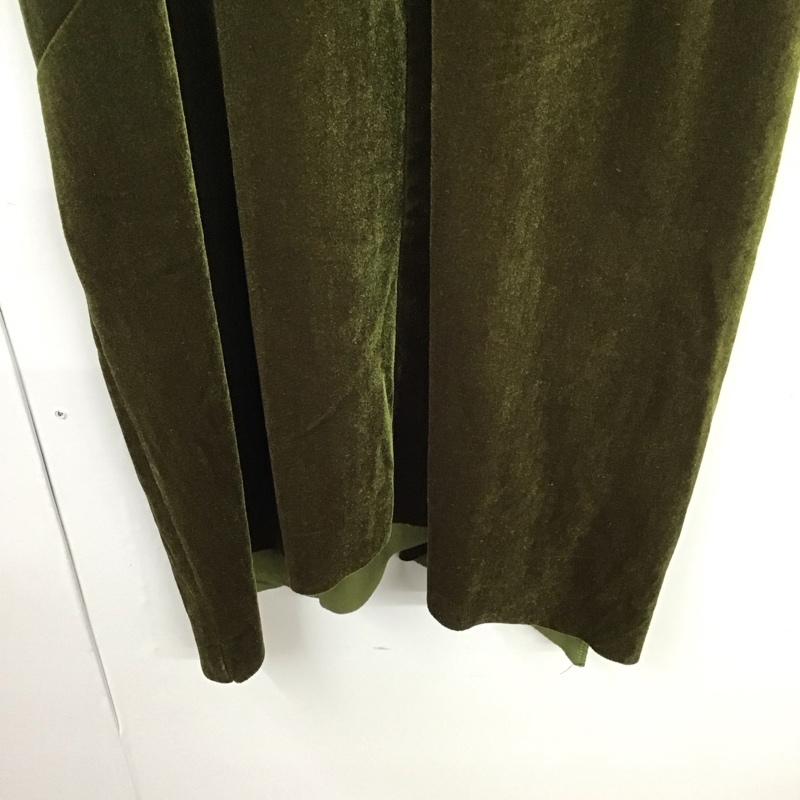 ザラ ZARA ワンピース ロングスカート S 無地 カーキ / カーキ /  レディース USED 古着 中古 10130369