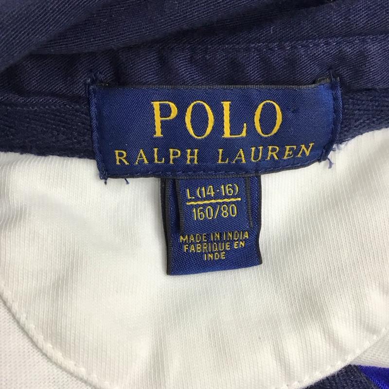 ポロラルフローレン POLO RALPH LAUREN カットソー 長袖 L 無地 青 / ブルー / X 紺 / ネイビー /  メンズ USED 古着 中古 10121838