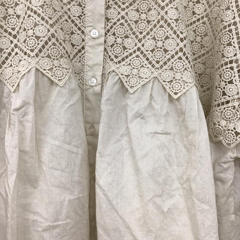 サマンサモスモス Samansa Mos2 シャツ、ブラウス 半袖 FREE 無地 ベージュ / ベージュ /  レディース USED 古着 中古 10144026