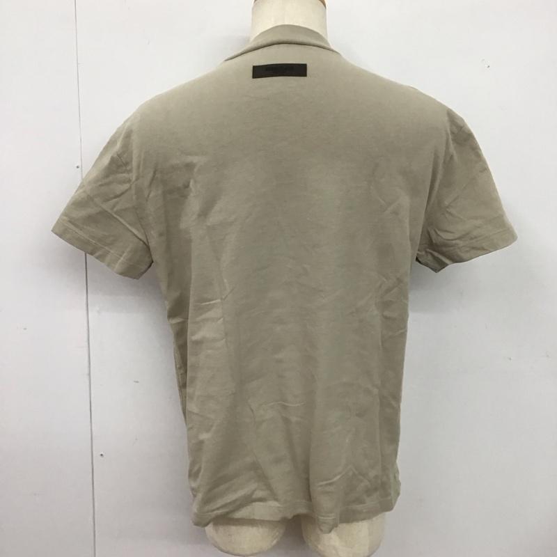 エッセンシャルズ ESSENTIALS Tシャツ 半袖 半袖カットソー プリントTシャツ クルーネックカットソー XXS ロゴ、文字 ベージュ / ベージュ /  メンズ USED 古着 中古 10126723