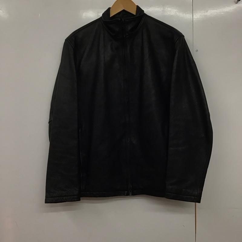 ディーケーエヌワイ DKNY ジャケット、上着 ジャケット、ブレザー ジップアップジャケット レザージャケット アウター S 無地 黒 / ブラック /  メンズ USED 古着 中古 10144456