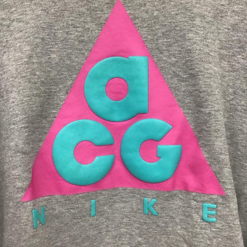 ナイキ エィシージー NIKE ACG トレーナー 長袖 ar8796-063 スウェット 長袖トレーナー XS プリント 灰 / グレー /  レディース USED 古着 中古 10148351