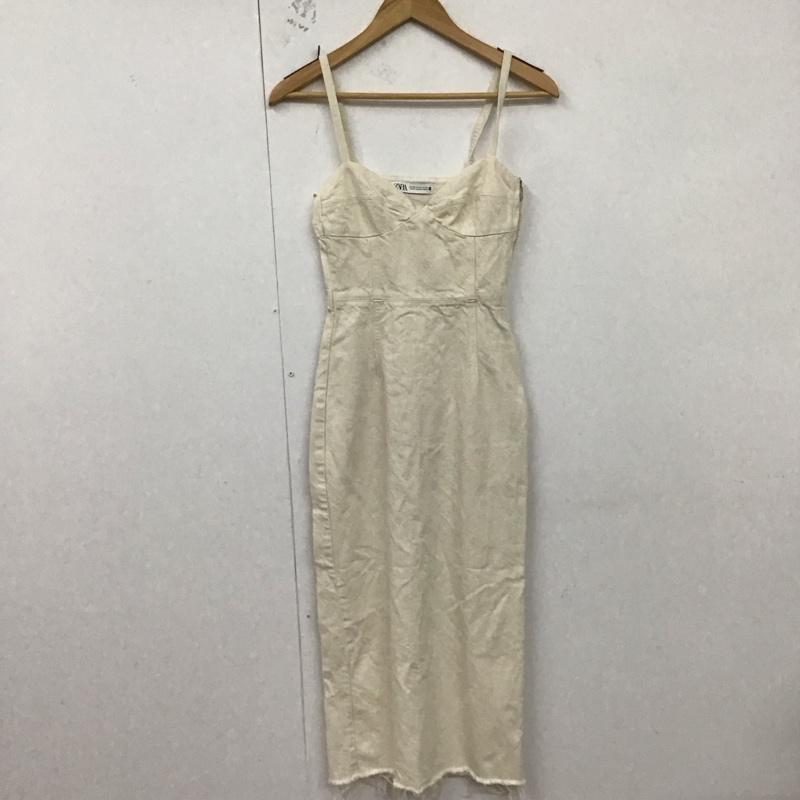 ザラ ZARA ワンピース ロングスカート XS 無地 アイボリー / アイボリー /  レディース USED 古着 中古 10129437
