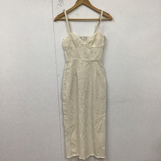 ザラ ZARA ワンピース ロングスカート XS 無地 アイボリー / アイボリー /  レディース USED 古着 中古 10129437