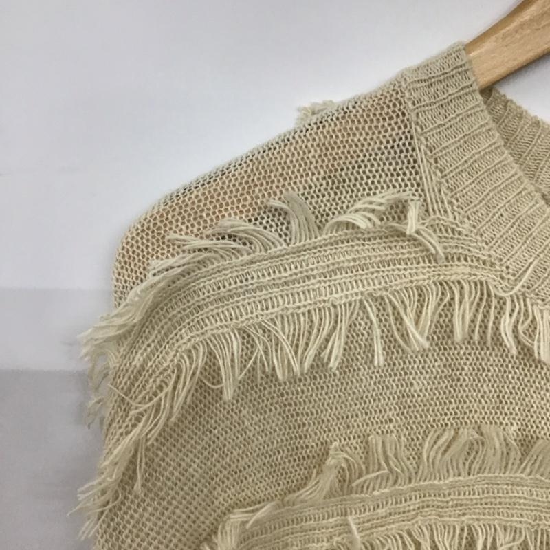 サマンサモスモス Samansa Mos2 カーディガン 長袖 FREE 無地 ベージュ / ベージュ /  レディース USED 古着 中古 10143426