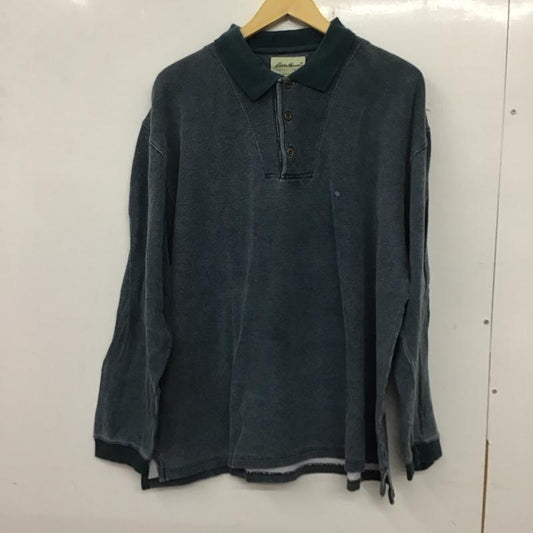 エディーバウアー Eddie Bauer ポロシャツ 長袖 長袖ポロシャツ 長袖カットソー カラーシャツ L 無地 マルチカラー / マルチカラー /  メンズ USED 古着 中古 10136806