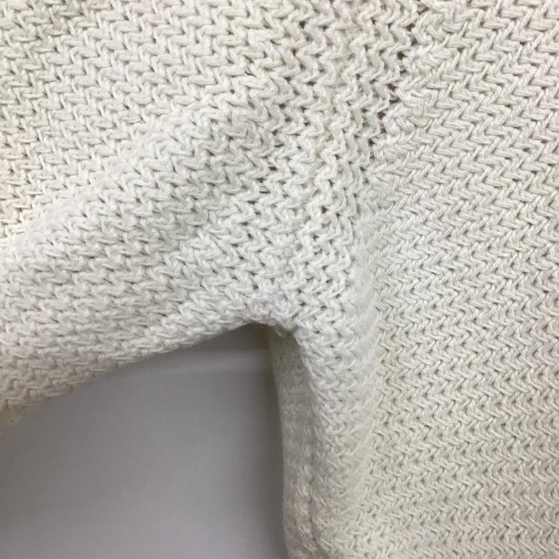 ポロバイラルフローレン Polo by RALPH LAUREN ニット、セーター 長袖 長袖ニットカットソー Vネック セーター L 無地 白 / ホワイト /  メンズ USED 古着 中古 10141642