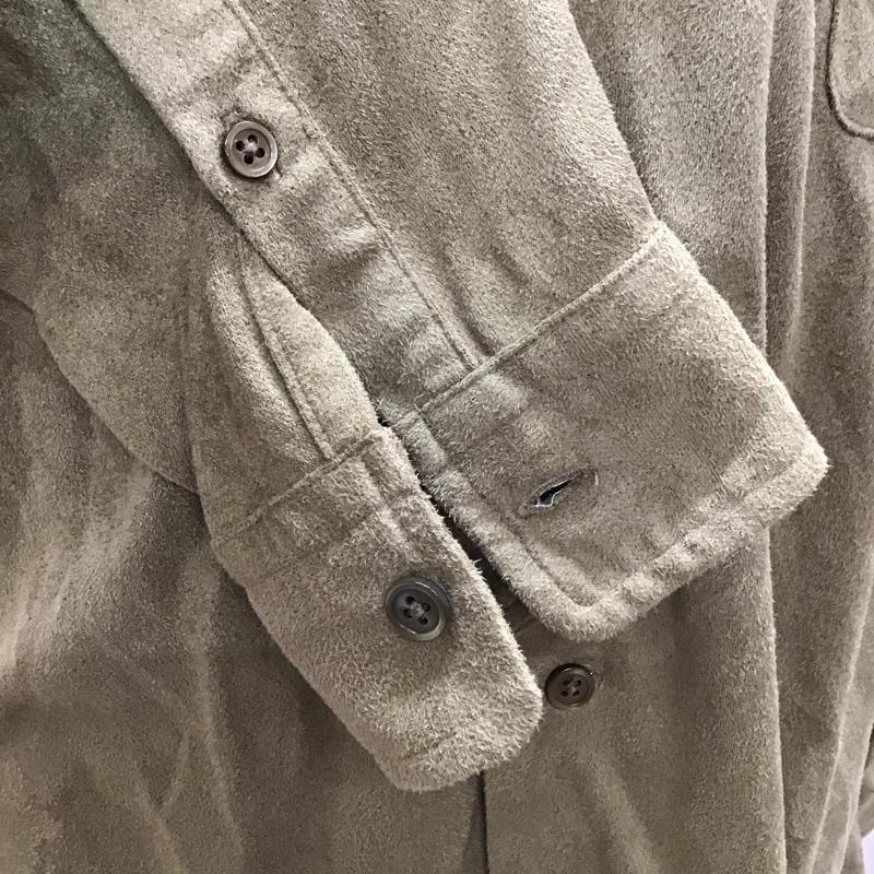 アデイインザライフ ユナイテッドアローズ A day in the life UNITED ARROWS シャツ、ブラウス 長袖 長袖シャツ カラーシャツ ポケットシャツ 長袖カットソー L 無地 茶 / ブラウン /  メンズ USED 古着 中古 10114395