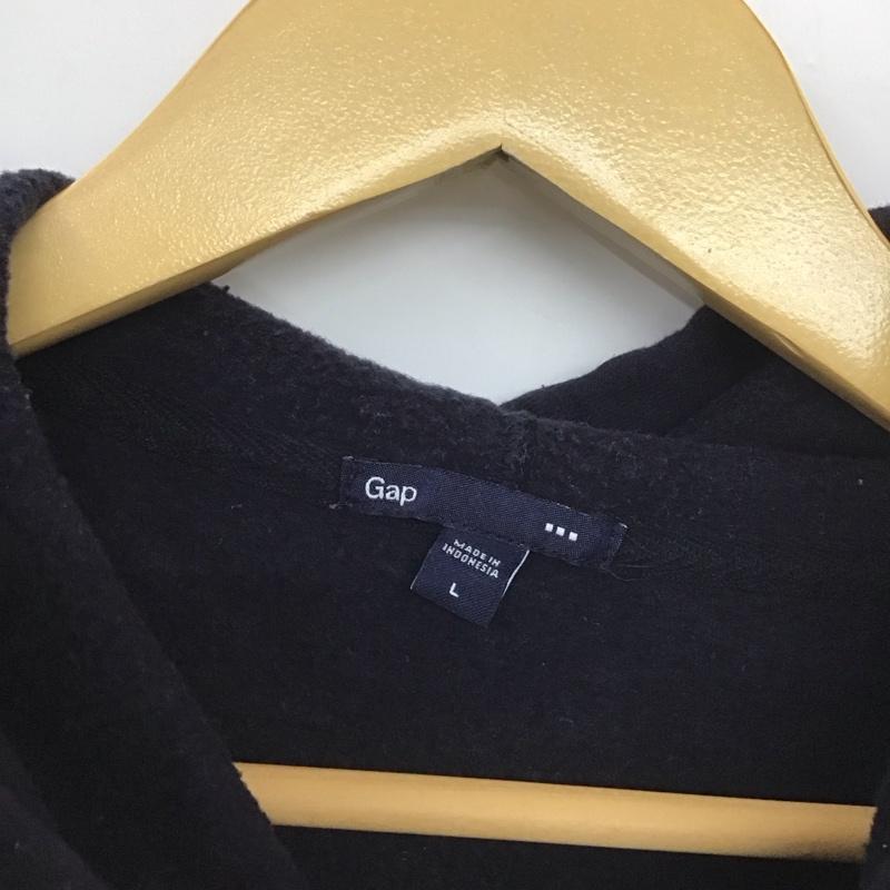 ギャップ GAP パーカー 長袖 長袖パーカー プルオーバーパーカー スウェット L ロゴ、文字 紺 / ネイビー /  メンズ USED 古着 中古 10148265