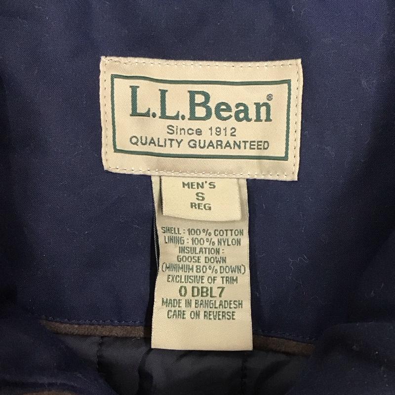 エルエルビーン L.L.Bean ジャケット、上着 ジャンパー、ブルゾン ジップアップジャケット ダウンジャケット アウター カジュアルジャケット S 無地 紺 / ネイビー /  メンズ USED 古着 中古 10111022