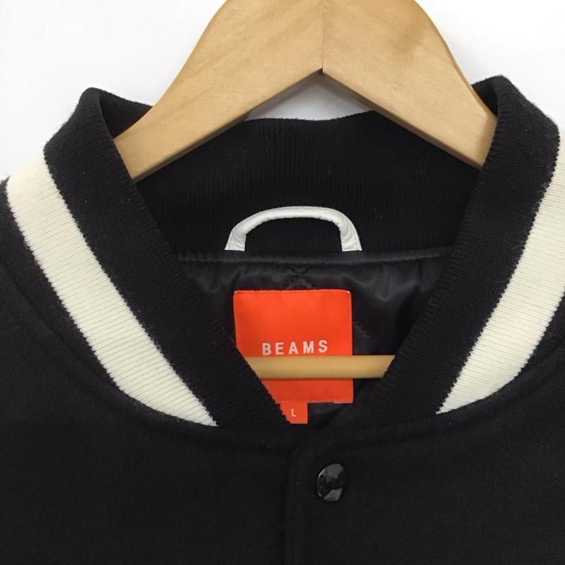 ビームス BEAMS ジャケット、上着 ジャケット、ブレザー スタジャン アウター 古着 前ボタン L 無地 黒 / ブラック / X 白 / ホワイト /  メンズ USED 古着 中古 10146568