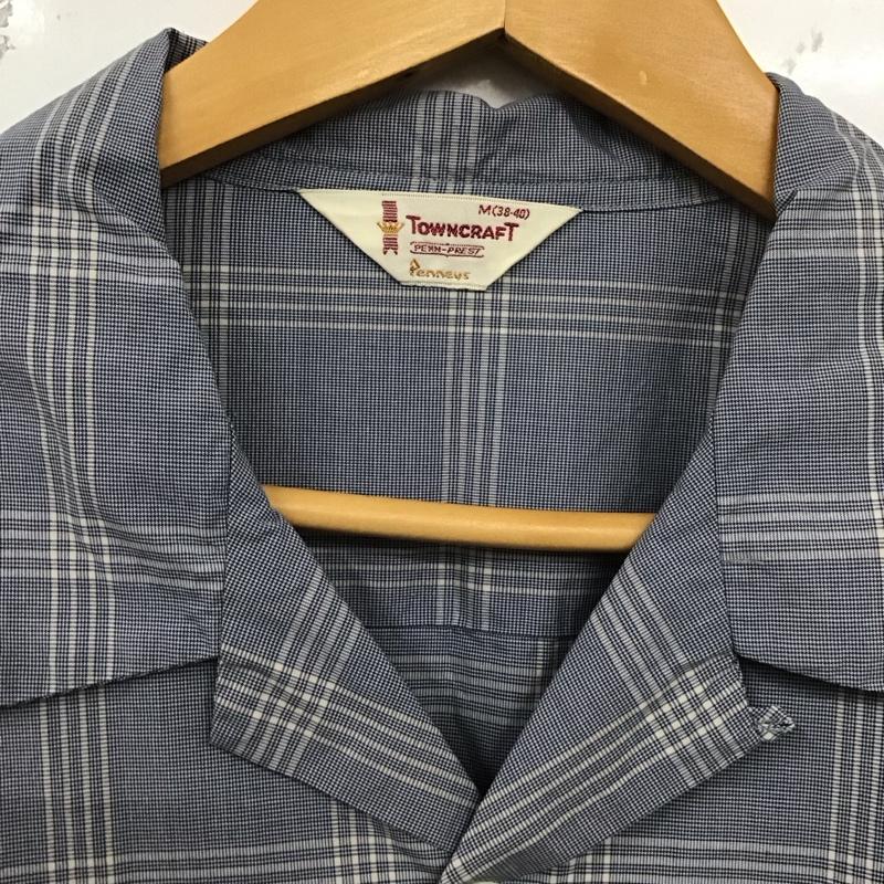 タウンクラフト TOWNCRAFT シャツ、ブラウス 半袖 半袖シャツ 前ボタンシャツ チェックシャツ M チェック マルチカラー / マルチカラー /  メンズ USED 古着 中古 10128673
