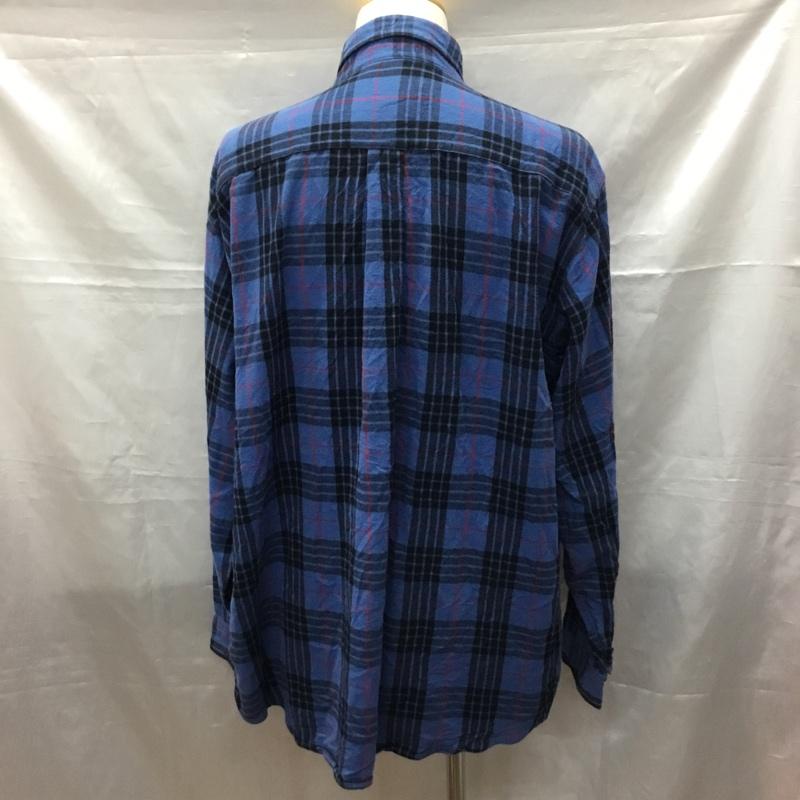 エルエルビーン L.L.Bean シャツ、ブラウス 長袖 228061 ボタンダウン XL チェック 青 / ブルー / X 黒 / ブラック / X 赤 / レッド /  メンズ USED 古着 中古 10116096