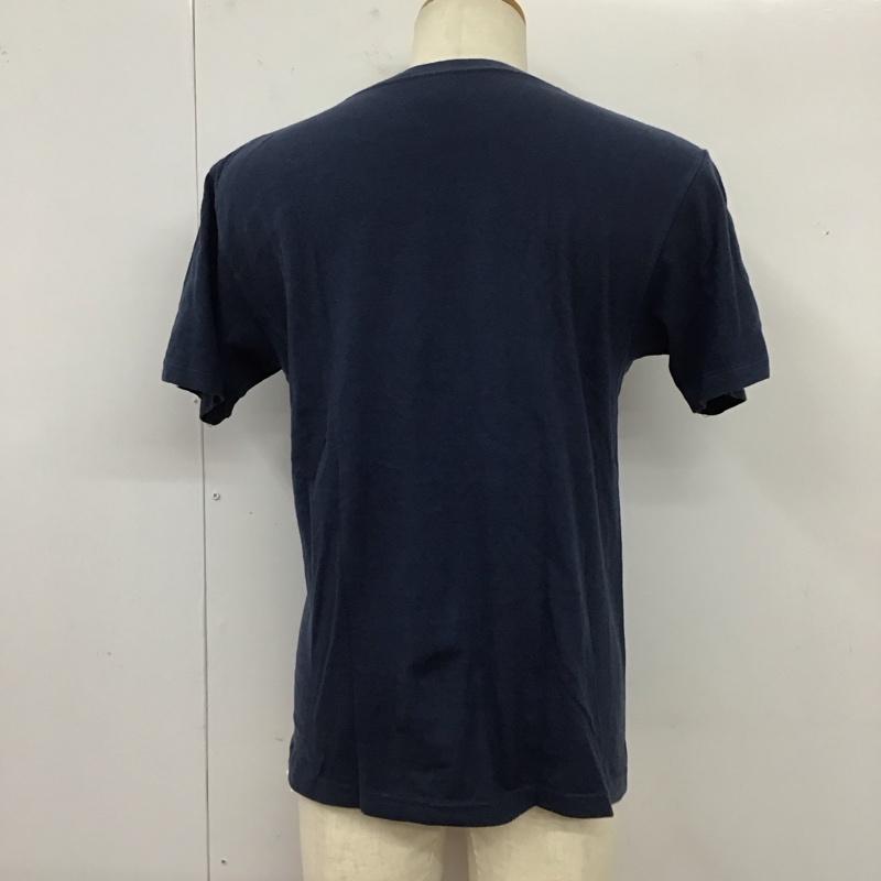 スタンダード カリフォルニア STANDARD CALIFORNIA Tシャツ 半袖 クルーネック M ロゴ、文字 紺 / ネイビー /  メンズ USED 古着 中古 10118123