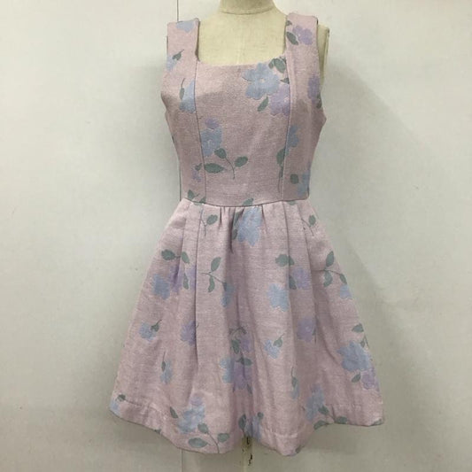 ダズリン dazzlin ワンピース ミニスカート 021650305001 フラワージャカードミニワンピース ノースリーブワンピース S プリント マルチカラー / マルチカラー /  レディース USED 古着 中古 10114941