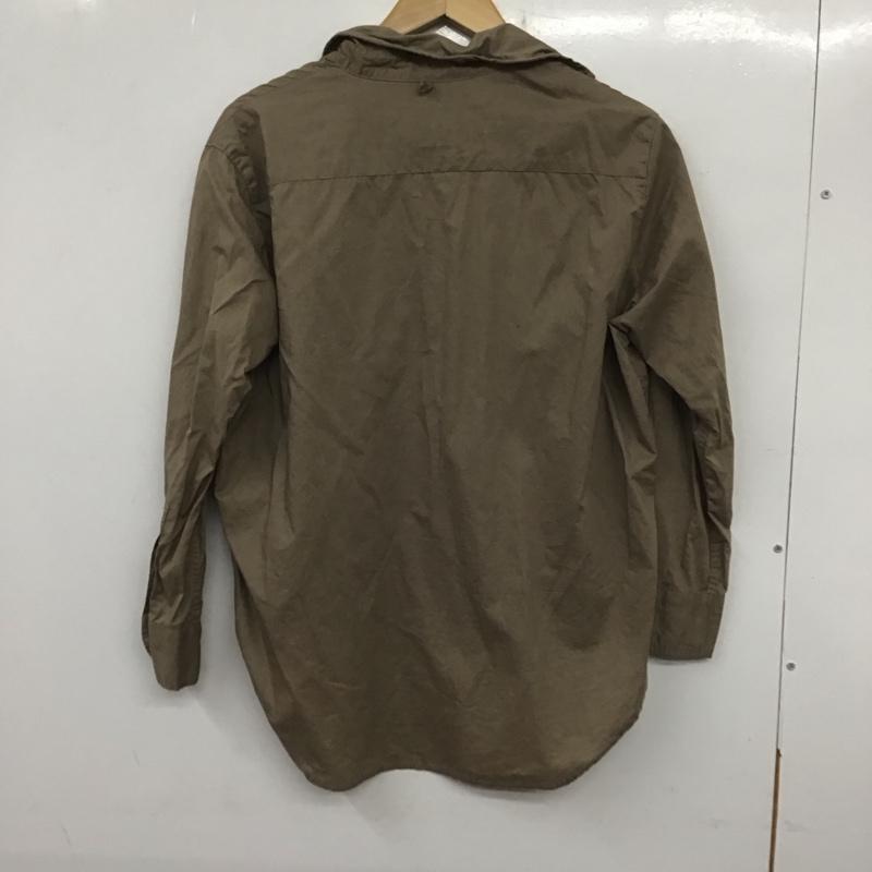 ニコアンド niko and... シャツ、ブラウス 長袖 無地 茶 / ブラウン /  レディース USED 古着 中古 10140404