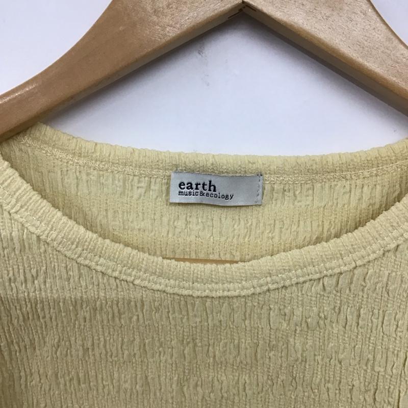 アースミュージックアンドエコロジー earth music&ecology カットソー 長袖 FREE 無地 黄 / イエロー /  レディース USED 古着 中古 10142132