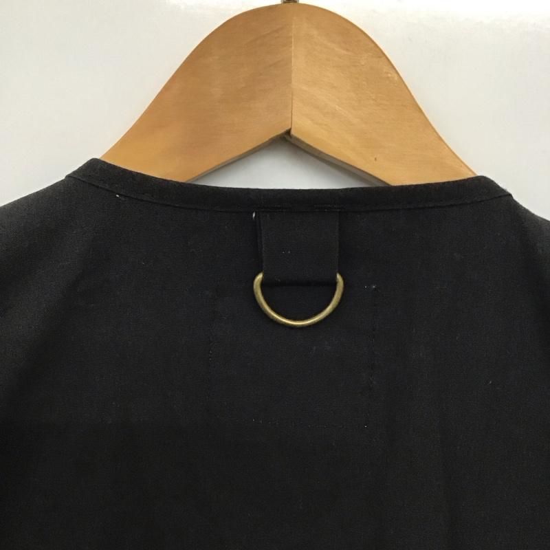 ロスコ ROTHCO ベスト ベスト ジップアップベスト ノースリーブカットソー アウター M 無地 黒 / ブラック /  メンズ USED 古着 中古 10141359