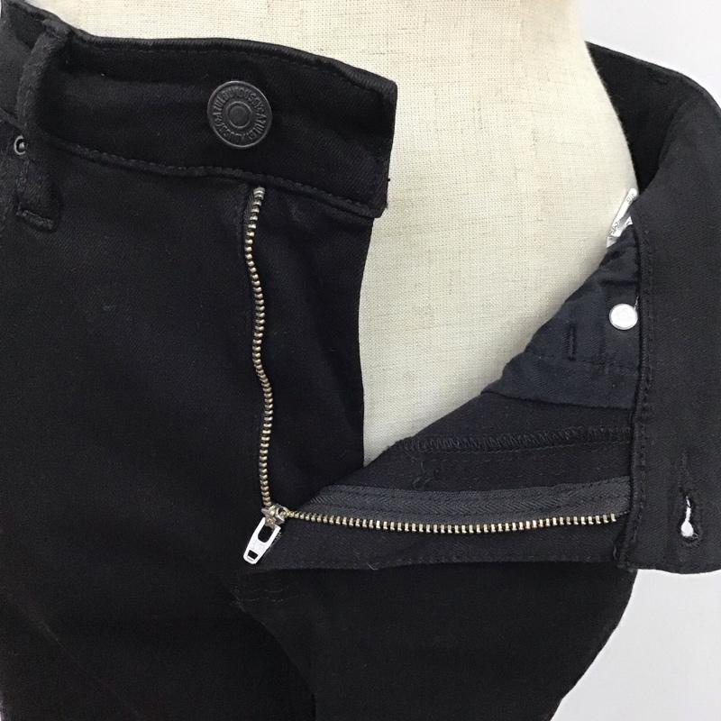 アズールバイマウジー AZUL BY MOUSSY パンツ デニム、ジーンズ 250hss12-005j フレアデニム ブラックデニムパンツ ストレッチパンツ M 無地 黒 / ブラック /  レディース USED 古着 中古 10114451