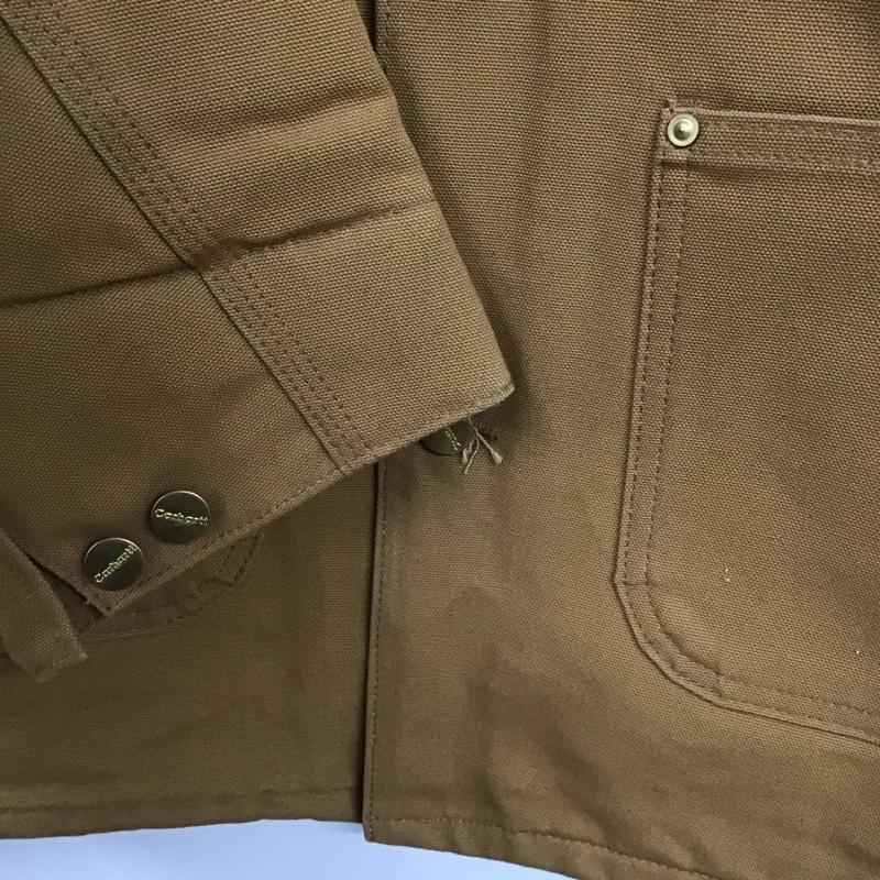カーハート Carhartt ジャケット、上着 ジャケット、ブレザー ロングジャケット duckchorecoat アウター 42 ロゴ、文字 ベージュ / ベージュ /  メンズ USED 古着 中古 10131442