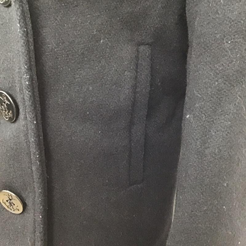 ショット schott コート ピーコート 740 36 無地 紺 / ネイビー /  メンズ USED 古着 中古 10119116
