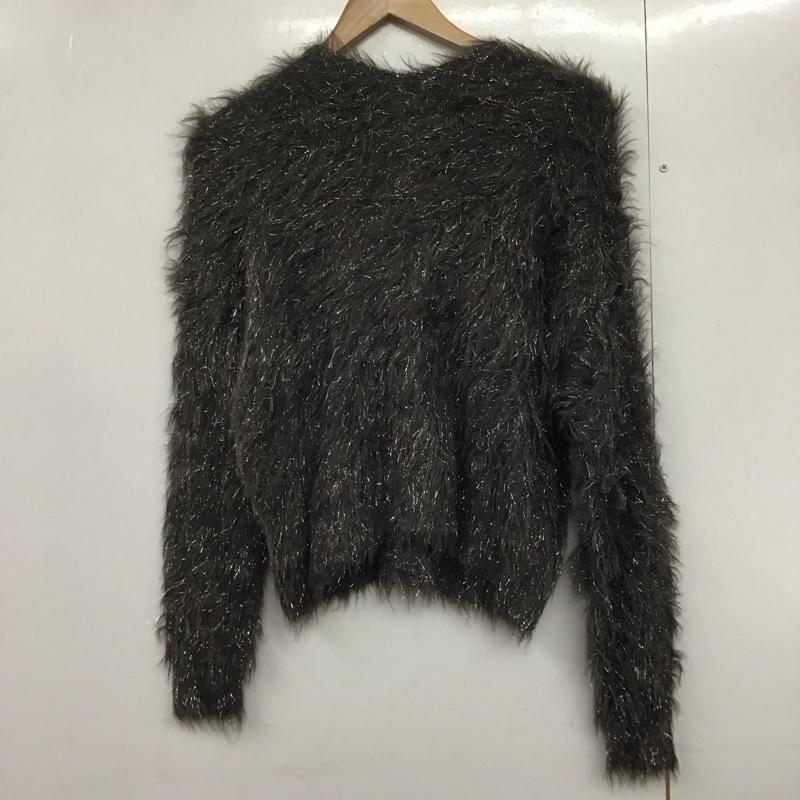 テチチ Te chichi カーディガン 長袖 FLD-2600398 ラメロングシャギーニット FREE 無地 チャコールグレー / チャコールグレー /  レディース USED 古着 中古 10142773