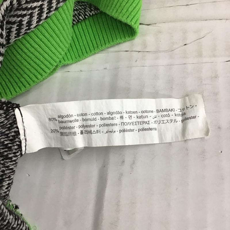 ザラ ZARA ベスト ベスト ニットベスト ノースリーブニット Vネック M 総柄 白 / ホワイト / X 黒 / ブラック / X 緑 / グリーン /  レディース USED 古着 中古 10108832