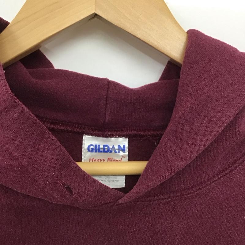 古着 USED パーカー 長袖 長袖パーカー プルオーバーパーカー スウェット M プリント えんじ / ワインレッド /  メンズ USED 古着 中古 10148759